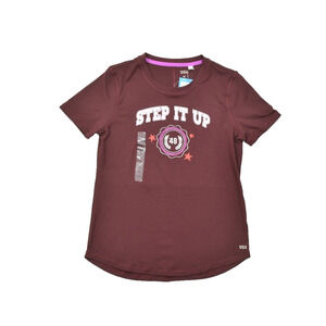 NEW DSG Movement Tee Girls Team Burgundy Athletic Top Size M Step it Up